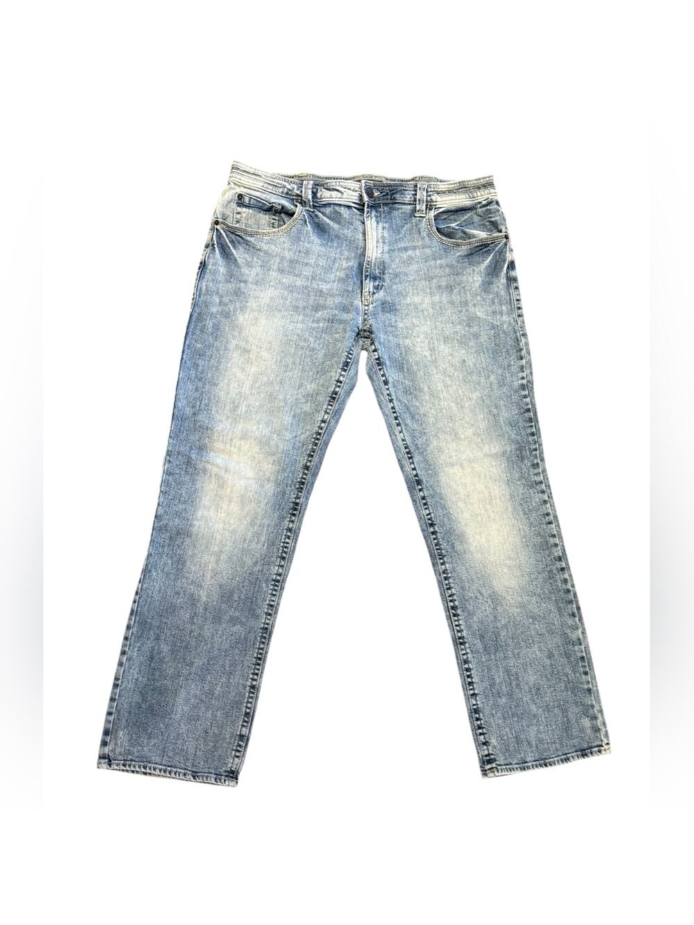 Decree men’s 38 x 32 Blue Relaxed Jeans Vintage-Inspired Fading